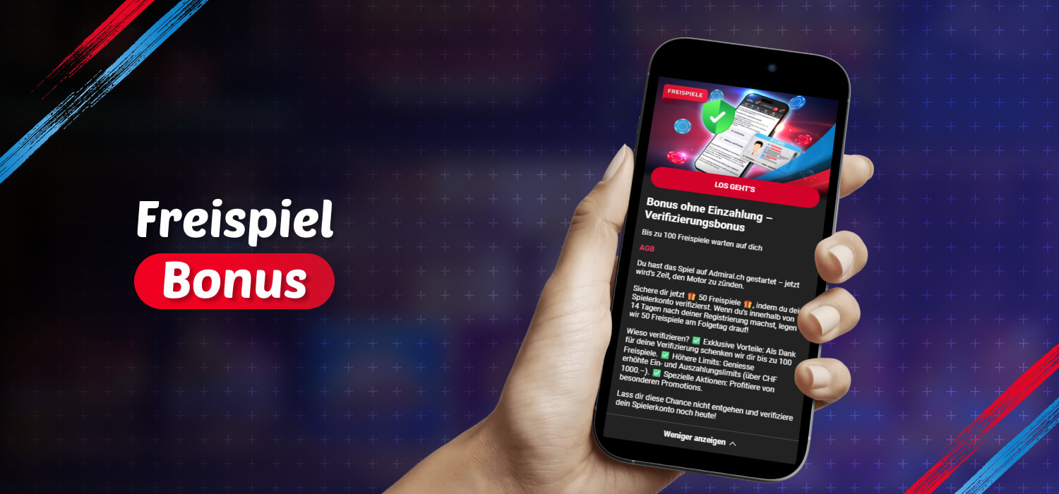 Freispielbonus für Admiral Casino
